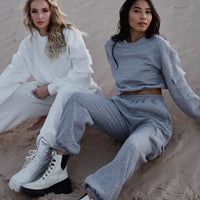 Liege Waffle Crew Neck Sweatshirt