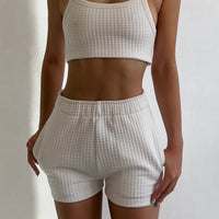 Liege Waffle Bra Top
