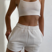 Liege Waffle Bra Top