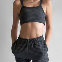 Liege Waffle Bra Top
